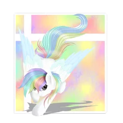 Size: 1024x1024 | Tagged: safe, artist:absolitedisaster08, derpibooru import, oc, oc:spiral frost, pegasus, pony, female, mare, solo, two toned wings
