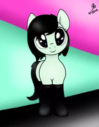 Size: 1683x2161 | Tagged: safe, artist:approxxy, derpibooru import, oc, unofficial characters only, pony, abstract background, black hair, green background, retro, solo