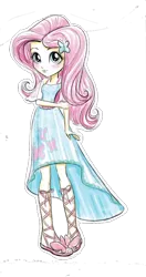 Size: 540x1024 | Tagged: safe, artist:superbobiann, derpibooru import, editor:superbobiann, fluttershy, equestria girls, equestria girls series, clothes, dress, eqg promo pose set, simple background, solo, transparent background