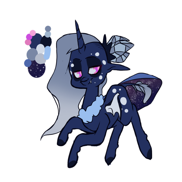 Size: 960x960 | Tagged: safe, artist:queenofvipers, derpibooru import, oc, oc:queen moonlight darkstar, unofficial characters only, alicorn, bat pony, bat pony alicorn, pony, alicorn oc, fangs, female, mare, queen, reference sheet, simple background, solo, transparent background