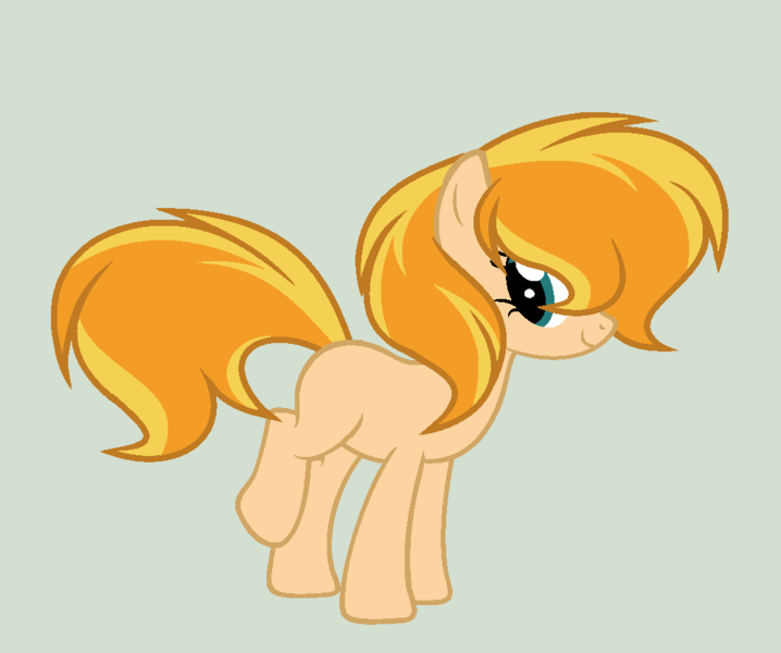 Size: 996x832 | Tagged: safe, artist:roseloverofpastels, derpibooru import, oc, oc:sweet caramel apple, unofficial characters only, earth pony, pony, base used, digital art, female, green background, mare, next generation, offspring, parent:braeburn, parent:pinkie pie, parents:braepie, simple background, solo