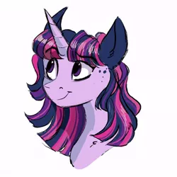 Size: 564x564 | Tagged: safe, artist:scarletskitty12, derpibooru import, twilight sparkle, female, redesign, simple background, smiling