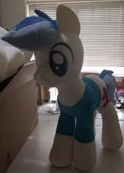 Size: 590x821 | Tagged: artist:bladespark, derpibooru import, giant plushie, irl, oc, oc:treforce, photo, plushie, safe, unofficial characters only