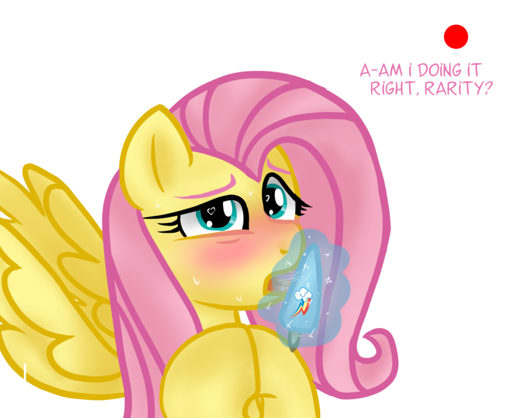 Size: 2500x2000 | Tagged: suggestive, artist:sodadoodle, derpibooru import, fluttershy, pegasus, pony, blushing, camera shot, cutie mark, drool, drool string, eyebrows, female, food, heart, heart eyes, high res, implied flutterdash, implied lesbian, implied rarity, implied shipping, licking, looking at you, mare, offscreen character, open mouth, popsicle, recording, show accurate, simple background, sweat, talking, text, tongue out, transparent background, wingding eyes, wings