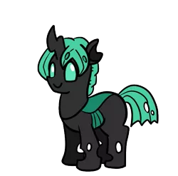 Size: 519x513 | Tagged: artist:dudey64, changeling, derpibooru import, green changeling, oc, oc:speculo, safe, simple background, solo, transparent background, unofficial characters only