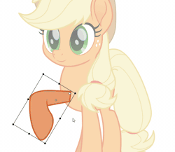 Size: 802x696 | Tagged: animated, applejack, artist:spookitty, derpibooru import, movie accurate, pony tale adventures, safe, solo, ui, yeehaw