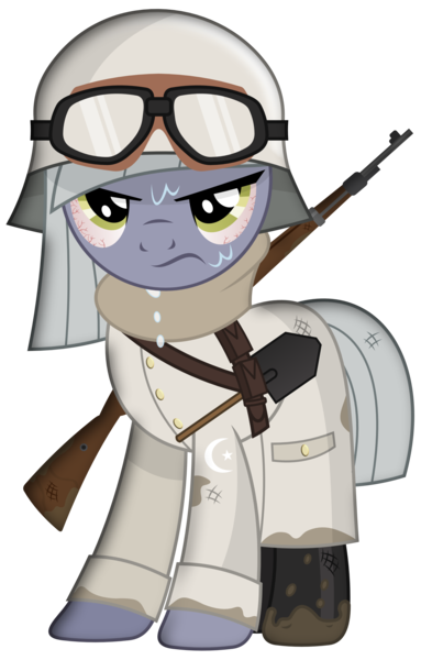 Size: 1916x3000 | Tagged: safe, artist:brony-works, derpibooru import, limestone pie, pony, bloodshot eyes, boots, goggles, gun, military, military uniform, mud, ottoman, ottoman empire, rifle, shoes, simple background, solo, sweat, transparent background, vector, weapon, world war i