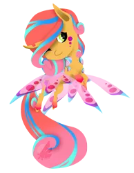 Size: 1924x2480 | Tagged: artist:oneiria-fylakas, changedling, changeling, chibi, derpibooru import, female, oc, oc:tina, one eye closed, rainbow power, safe, simple background, solo, transparent background, unofficial characters only, wink