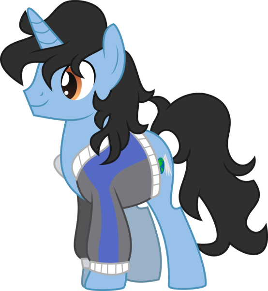 Size: 4619x5000 | Tagged: safe, artist:limedazzle, derpibooru import, oc, oc:nephilim rider, unofficial characters only, pony, unicorn, 2020 community collab, derpibooru community collaboration, absurd resolution, clothes, jacket, male, ponysona, simple background, solo, stallion, transparent background, vector