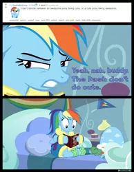 Size: 1500x1936 | Tagged: safe, artist:phucknuckl, derpibooru import, rainbow dash, tank, tanks for the memories, awesome, bathrobe, bed, blatant lies, book, clothes, comic, cute, dashabetes, dashie slippers, inkscape, reading, reddit, robe, slippers, tank slippers, vector