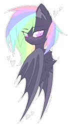 Size: 550x967 | Tagged: safe, artist:electricaldragon, derpibooru import, oc, oc:amelia, bat pony, pony, bust, female, mare, portrait, simple background, solo, transparent background