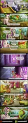 Size: 1200x5233 | Tagged: safe, artist:bonaxor, artist:caustizer, derpibooru import, starlight glimmer, thorax, twilight sparkle, twilight sparkle (alicorn), oc, oc:berzie, alicorn, changedling, changeling, pony, unicorn, comic:the greater flame, comic, defying gravity, dialogue, engineer, euphemism, hard hat, king thorax, megaphone, plans, ponyville, portal, speech bubble