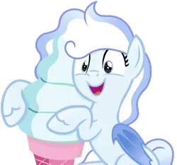 Size: 800x750 | Tagged: safe, artist:cirillaq, derpibooru import, oc, oc:snowstorm, bat pony, pony, base used, female, food, ice cream, mare, simple background, solo, transparent background