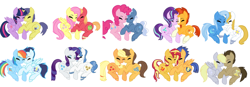 Size: 1024x359 | Tagged: safe, artist:belathecat2004, derpibooru import, applejack, big macintosh, caramel, comet tail, derpy hooves, doctor whooves, fancypants, flash sentry, fluttershy, pinkie pie, pokey pierce, prince blueblood, rainbow dash, rarity, soarin', starlight glimmer, sunburst, sunset shimmer, time turner, trixie, twilight sparkle, twilight sparkle (alicorn), alicorn, bluetrix, carajack, cometlight, doctorderpy, female, flashimmer, fluttermac, male, pokeypie, raripants, shipping, simple background, soarindash, starburst, straight, white background