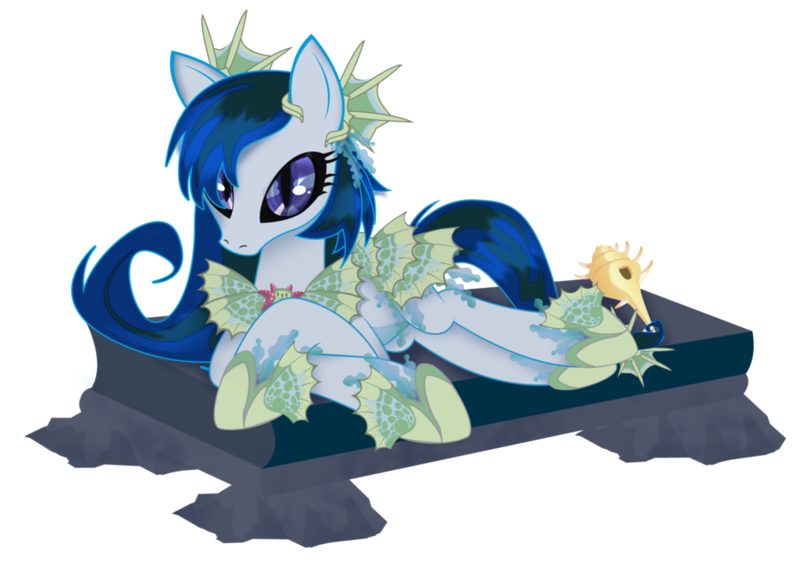 Size: 1024x725 | Tagged: safe, artist:zahpkiel, derpibooru import, oc, oc:mercury rain, unofficial characters only, kelpie, merpony, pony, digital art, female, mare, prone, simple background, solo, transparent background