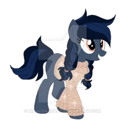 Size: 400x409 | Tagged: safe, artist:magicdarkart, derpibooru import, oc, earth pony, pony, clothes, female, hoodie, mare, obtrusive watermark, simple background, solo, transparent background, watermark