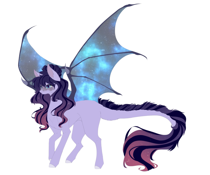 Size: 6000x5000 | Tagged: safe, artist:crazllana, derpibooru import, oc, oc:evening eclipse, bat pony, pony, absurd resolution, female, mare, simple background, solo, transparent background