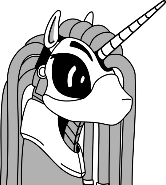 Size: 824x916 | Tagged: safe, artist:amazingmax, artist:art.molados, derpibooru import, oc, oc:molados, unofficial characters only, pony, robot, robot pony, .svg available, bust, female, grayscale, mare, monochrome, portrait, simple background, solo, svg, transparent background, vector