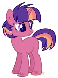 Size: 2015x2700 | Tagged: safe, artist:detoxx-retoxx, derpibooru import, oc, unnamed oc, unofficial characters only, unicorn, base used, blank flank, female, mare, offspring, parent:big macintosh, parent:twilight sparkle, parents:twimac, simple background, solo, transparent background