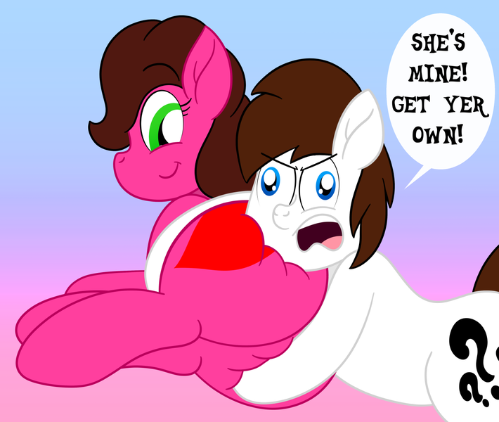 Size: 1280x1082 | Tagged: artist:aarondrawsarts, brainbloom, butt grab, butthug, cuddling, derp, derpibooru import, grope, hug, oc, oc:brain teaser, oc:rose bloom, oc x oc, plot, shipping, snuggling, squishy, suggestive, the ass was fat, tumblr