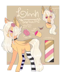 Size: 1777x2009 | Tagged: safe, artist:emily-826, derpibooru import, oc, oc:linh, unofficial characters only, pegasus, pony, clothes, female, mare, reference sheet, simple background, socks, solo, striped socks, transparent background
