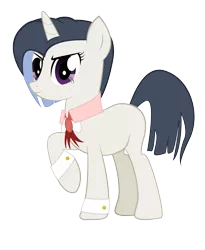 Size: 6812x8327 | Tagged: safe, artist:drarkusss0, derpibooru import, oc, oc:nuance harmoney, unofficial characters only, pony, unicorn, icey-verse, absurd resolution, bowtie, female, magical lesbian spawn, mare, next generation, offspring, parent:octavia melody, parent:vinyl scratch, parents:scratchtavia, simple background, solo, transparent background, vector