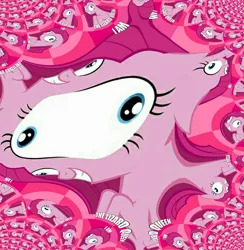 Size: 1190x1220 | Tagged: derpibooru import, fractal, i am the lizard queen, not salmon, pinkamena diane pie, pinkie pie, safe, wat