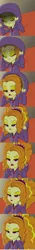 Size: 328x2328 | Tagged: safe, derpibooru import, screencap, adagio dazzle, equestria girls, rainbow rocks, big hair, cartoon physics, clothes, hair, hammerspace, hoodie, how, tardis hoodie