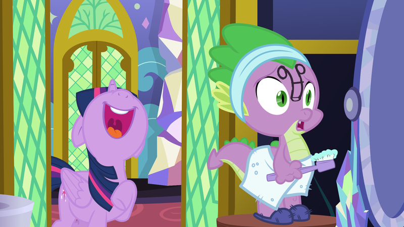 Size: 1920x1080 | Tagged: alicorn, artist:phucknuckl, derpibooru import, doodle, face doodle, inkscape, laughing, penis, penis drawing, penis on face, prank, questionable, spike, toothbrush, twilight sparkle, twilight sparkle (alicorn), vector