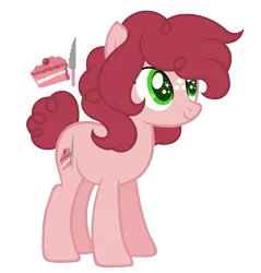 Size: 2864x3000 | Tagged: safe, artist:fantafizzy, derpibooru import, oc, oc:raspberry creme cake, unofficial characters only, earth pony, pony, base used, female, freckles, mare, offspring, parent:cheese sandwich, parent:pinkie pie, parents:cheesepie, simple background, solo, starry eyes, transparent background, wingding eyes