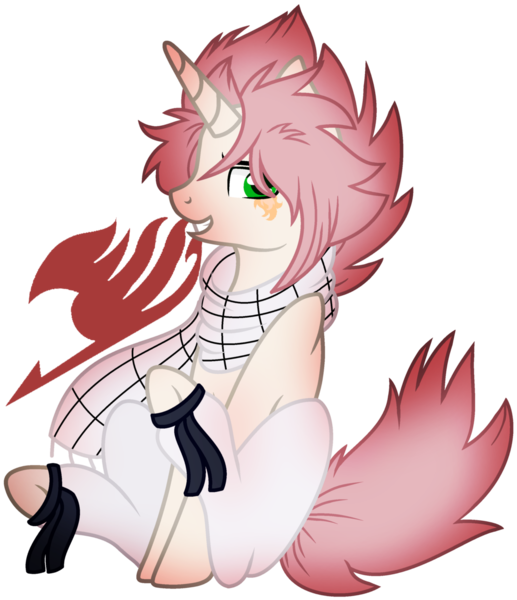 Size: 1024x1188 | Tagged: safe, artist:leanne264, derpibooru import, ponified, pony, unicorn, base used, clothes, fairy tail, male, natsu dragneel, scarf, simple background, solo, stallion, transparent background