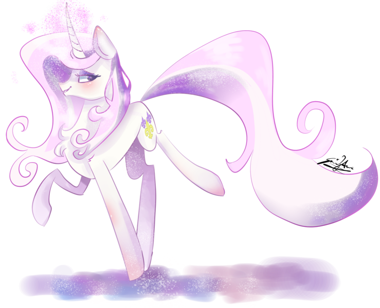 Size: 1660x1348 | Tagged: safe, artist:emuuanne, derpibooru import, fleur-de-lis, pony, unicorn, female, mare, simple background, solo, transparent background