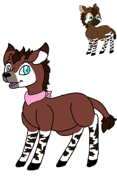 Size: 720x1078 | Tagged: artist:spiritumiracle, derpibooru import, oc, okapi, safe, unofficial characters only