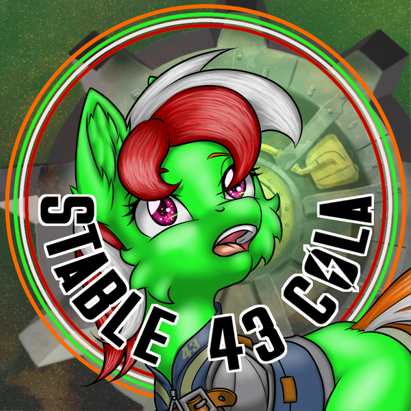 Size: 900x900 | Tagged: safe, artist:ravvij, derpibooru import, oc, oc:wandering sunrise, earth pony, pony, fallout equestria, fallout equestria: dead tree, fanfic, awe, awestruck, bottle, bottlecap, cap, cheek fluff, clothes, commission, cute, deadtree, ear fluff, fallout, fanfic art, female, fiaura, hat, in awe, jaw drop, jumpsuit, mare, open mouth, project deadtree, solo, teeth, top, vault suit, wandering sunrise