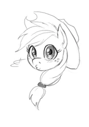 Size: 1364x1956 | Tagged: safe, artist:corevaluesart, derpibooru import, applejack, earth pony, pony, kissy face, sketch, solo