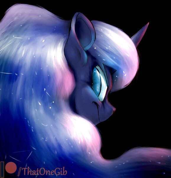 Size: 800x829 | Tagged: alicorn, angry, artist:thatonegib, black background, daily doodle, derpibooru import, ethereal mane, frown, looking at you, looking back, looking back at you, monochrome, nightmare moon, patreon, patreon logo, safe, simple background, solo