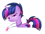 Size: 920x708 | Tagged: alicorn, alternate hairstyle, artist:lazulys2, base used, colored wings, derpibooru import, jewelry, lidded eyes, multicolored wings, necklace, rock, safe, simple background, solo, transparent background, twilight sparkle, twilight sparkle (alicorn)