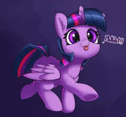 Size: 2388x2218 | Tagged: safe, alternate version, artist:pabbley, derpibooru import, twilight sparkle, twilight sparkle (alicorn), alicorn, pony, 30 minute art challenge, :3, :p, adorkable, colored, cute, dancing, dialogue, do the sparkle, dork, female, fluffy, frog (hoof), leg fluff, mare, mlem, raised hoof, raised leg, raspberry, raspberry noise, silly, smiling, solo, spread wings, sweet dreams fuel, tongue out, twiabetes, underhoof, weapons-grade cute, wings