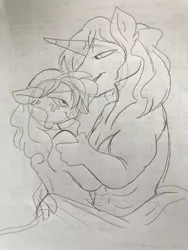 Size: 1512x2016 | Tagged: aftersex, anthro, applejack, artist:zee-stitch, bluejack, derpibooru import, female, imminent sex, male, nudity, prince blueblood, shipping, sketch, straight, suggestive, traditional art