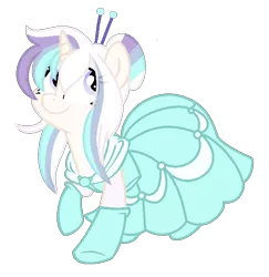 Size: 594x612 | Tagged: safe, artist:crystalponyart7669, derpibooru import, oc, oc:pastel tanzanite, pony, unicorn, clothes, dress, female, gala dress, mare, simple background, solo, transparent background