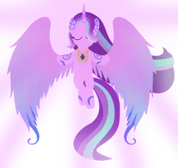 Size: 1024x967 | Tagged: safe, artist:k3elliebear, derpibooru import, starlight glimmer, alicorn, pony, alicornified, impossibly large wings, lineless, race swap, simple background, solo, starlicorn, transparent background, xk-class end-of-the-world scenario