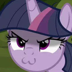 Size: 640x640 | Tagged: :3, >:3, clone, cropped, cute, derpibooru import, edit, edited screencap, evil grin, grin, mean twiabetes, mean twilight sparkle, safe, screencap, smiling, solo, the mean 6, twiabetes