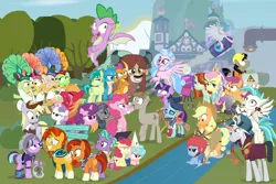 Size: 1312x875 | Tagged: safe, artist:dm29, derpibooru import, apple bloom, apple rose, applejack, auntie applesauce, big macintosh, chancellor neighsay, cozy glow, crackle cosette, derpy hooves, firelight, fluttershy, gallus, goldie delicious, granny smith, jack hammer, maud pie, mudbriar, ocellus, pinkie pie, princess celestia, rainbow dash, sandbar, scootaloo, silverstream, smolder, spike, starlight glimmer, stellar flare, sugar belle, sunburst, sweetie belle, terramar, trixie, twilight sparkle, twilight sparkle (alicorn), yona, alicorn, classical hippogriff, dragon, earth pony, gryphon, hippogriff, pony, seapony (g4), unicorn, yak, fake it 'til you make it, grannies gone wild, horse play, marks for effort, molt down, non-compete clause, school daze, surf and/or turf, the break up breakdown, the maud couple, the mean 6, the parent map, alternate hairstyle, apple shed, bipedal, camera, cardboard maud, chair, chocolate, classroom, clothes, construction pony, cosplay, costume, cutie mark, cutie mark crusaders, director spike, director's chair, dragoness, edgelight glimmer, eea rulebook, empathy cocoa, eyes on the prize, female, filly, fishing rod, fluttergoth, food, geode, glimmer goth, gold horseshoe gals, hipstershy, hot chocolate, i mean i see, it's not a phase, it's not a phase mom it's who i am, kickline, leaking, levitation, magic, male, mare, maudbriar, rocket, school of friendship, seaponified, seapony scootaloo, severeshy, shipping, showgirl, shylestia, species swap, stallion, sticks, straight, student six, telekinesis, the cmc's cutie marks, the meme continues, the story so far of season 8, this isn't even my final form, toy interpretation, trixie's rocket, vine, wagon, wall of tags, winged spike