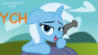 Size: 4000x2250 | Tagged: explicit, artist:metalhead97, derpibooru import, trixie, pony, advertisement, auction, commission, commission info, floppy ears, horsecock, licking, looking at you, male, male pov, not trixie, nudity, offscreen character, outdoors, penis, pov, show accurate, show accurate porn, tongue out, ych example, your character here