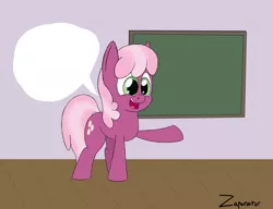 Size: 2975x2280 | Tagged: artist:zaponator, chalkboard, cheerilee, derpibooru import, exploitable meme, meme, safe, school, solo