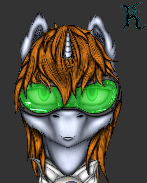 Size: 758x945 | Tagged: safe, derpibooru import, oc, oc:littlepip, pony, unicorn, fallout equestria, fallout equestria: vivat littlepip, fanfic, armor, bust, clothes, cyrillic, ear fluff, fanfic art, female, glass, gray background, horn, looking at you, mare, muzzle fluff, portrait, russian, simple background, solo, vault suit, visor