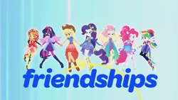 Size: 1280x720 | Tagged: safe, derpibooru import, screencap, applejack, fluttershy, pinkie pie, rainbow dash, rarity, sci-twi, sunset shimmer, twilight sparkle, equestria girls, equestria girls series, rollercoaster of friendship, humane five, humane seven, humane six, me my selfie and i, ponied up, scitwilicorn, super ponied up