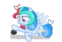 Size: 1225x836 | Tagged: safe, artist:chococakebabe, derpibooru import, oc, oc:star paste, pegasus, pony, female, mare, rock, simple background, solo, transparent background