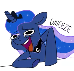 Size: 912x876 | Tagged: artist needed, source needed, safe, derpibooru import, princess luna, ponified, alicorn, pony, armpits, base used, crown, emote, female, jewelry, mare, meme, open mouth, picture for breezies, regalia, simple background, solo, text, transparent background, vector, wheeze