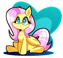 Size: 1000x919 | Tagged: safe, artist:pegasisters82, derpibooru import, fluttershy, pegasus, pony, cute, female, folded wings, heart eyes, mare, shyabetes, simple background, sitting, smiling, solo, transparent background, wingding eyes